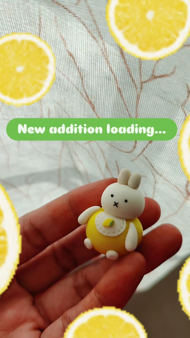 Lemon Miffy Cold Porcelain Charm